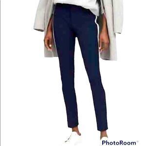 Banana republic premium black denim mid rise skinny white leg stripe size 29